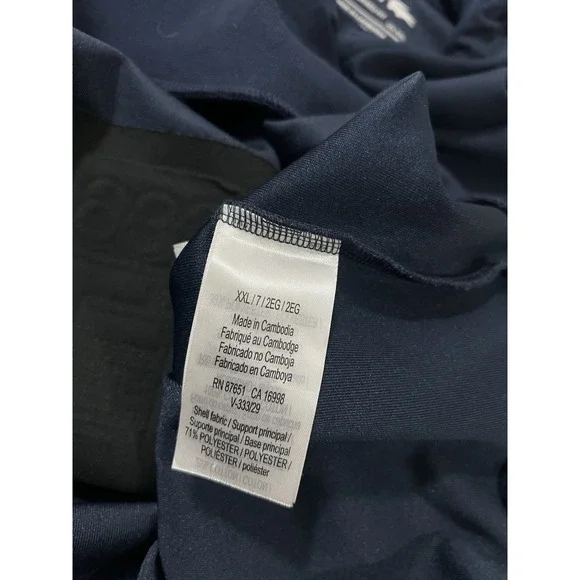 LACOSTE Recycled Fabric Golf Sweatshirt Men's Size US 2XL Navy Blue